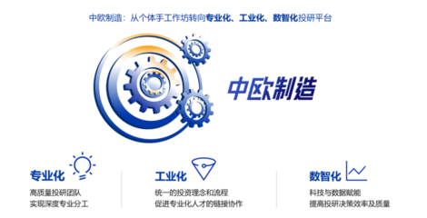 中歐基金 以工業(yè)化思維重構(gòu)資管價(jià)值鏈，探索穩(wěn)健投資新路徑